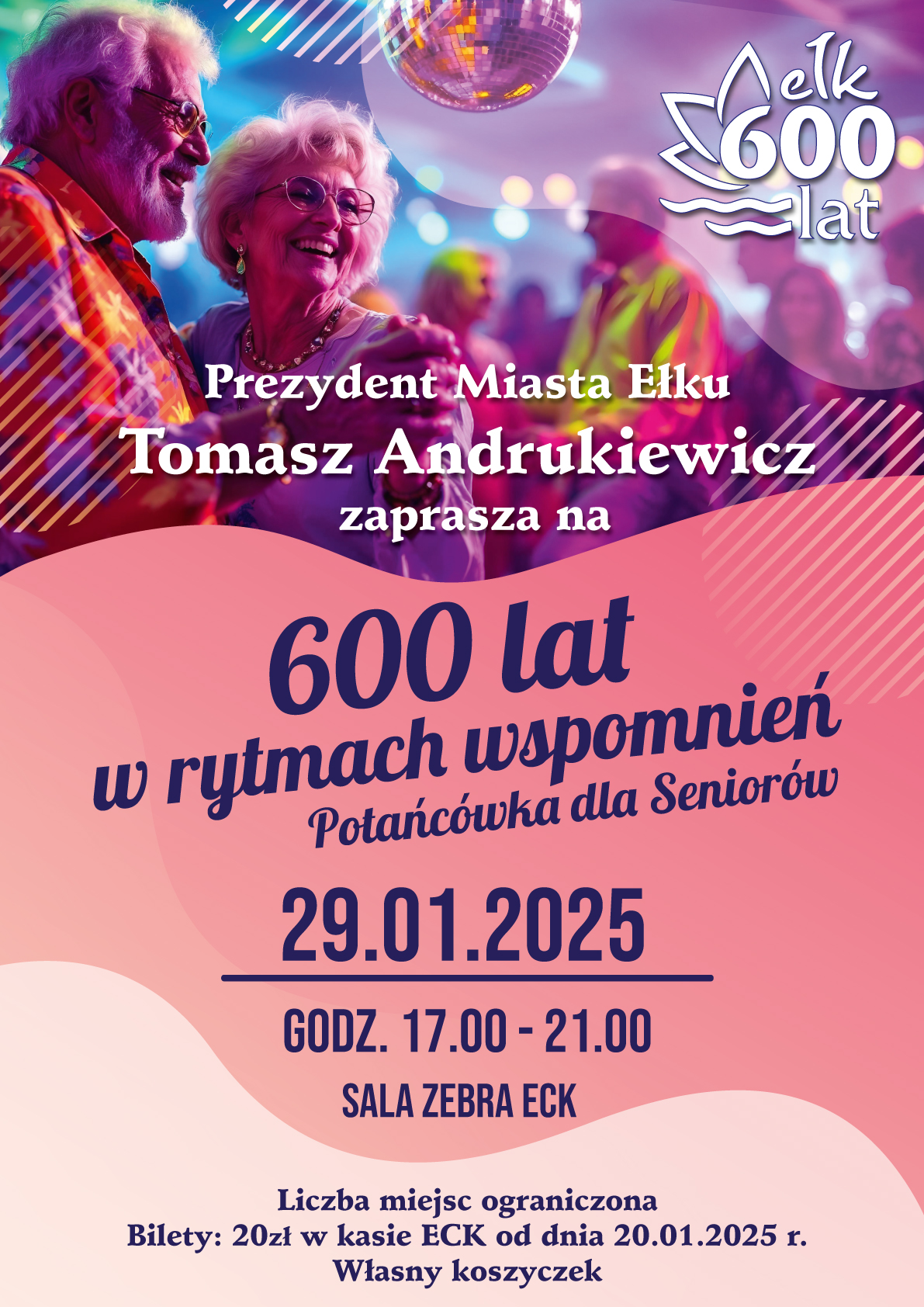 Potańcówka dla seniorów „600 lat w rytmach wspomnień”