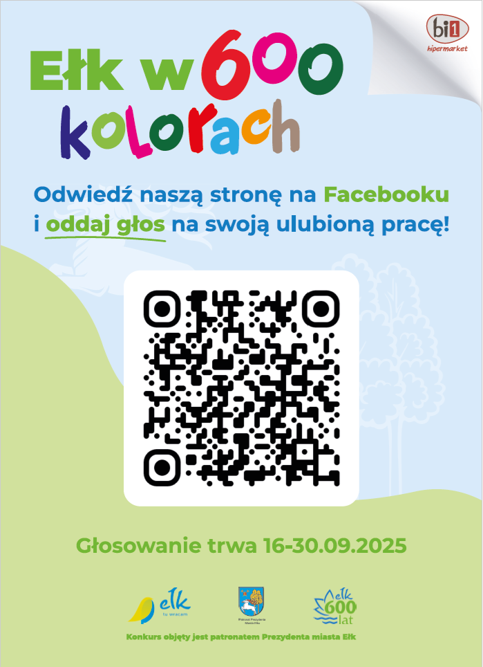 Konkurs plastyczny „Ełk w 600 kolorach” – trwa głosowanie
